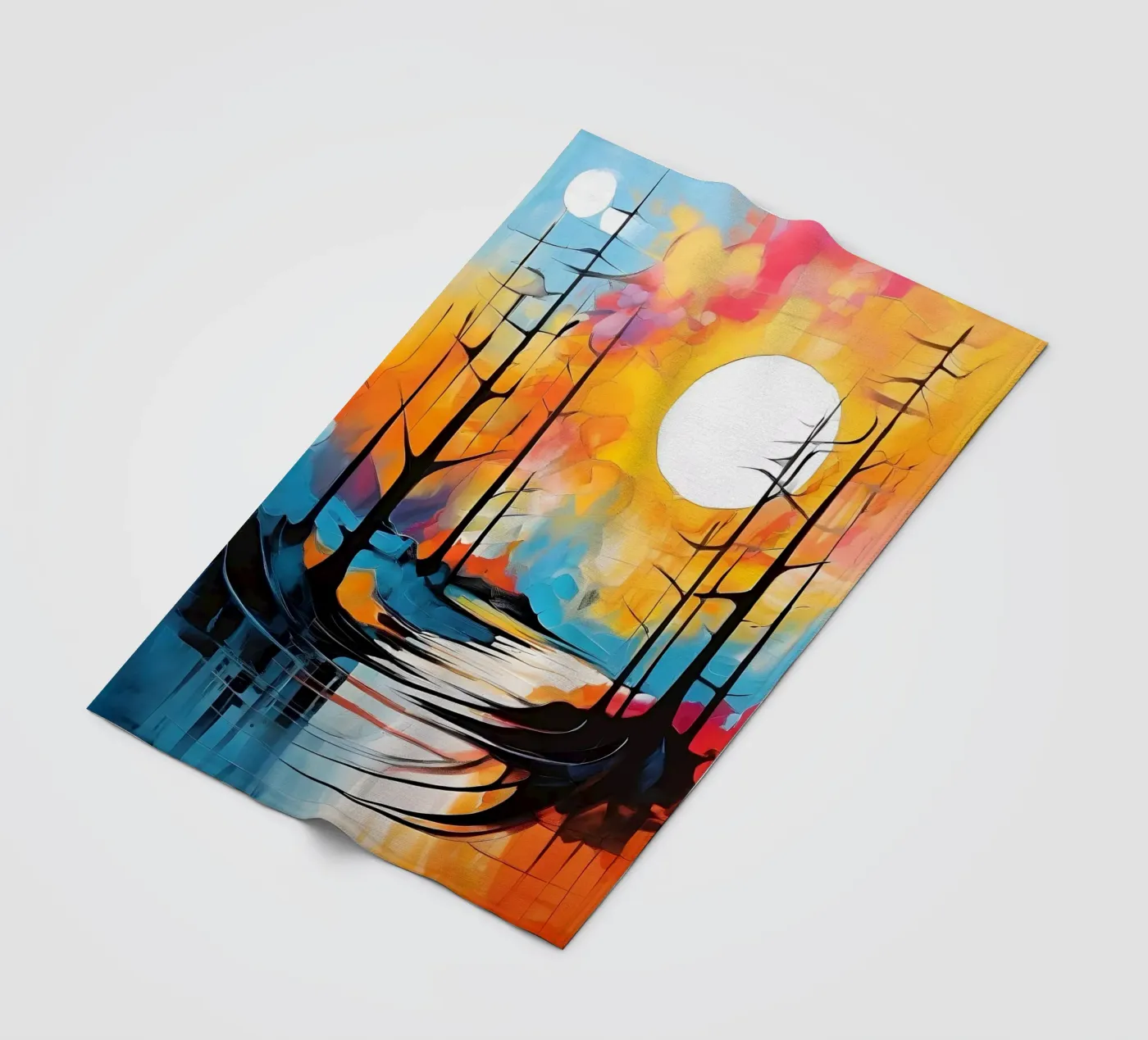 Moonlit Reflections fleecedeken van Artistic-shop