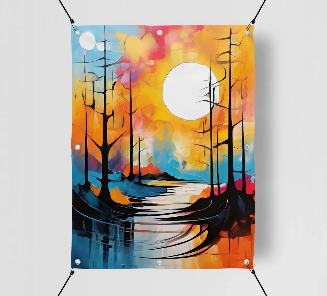 Riflessi di luna telo in pvc da Artistic-shop