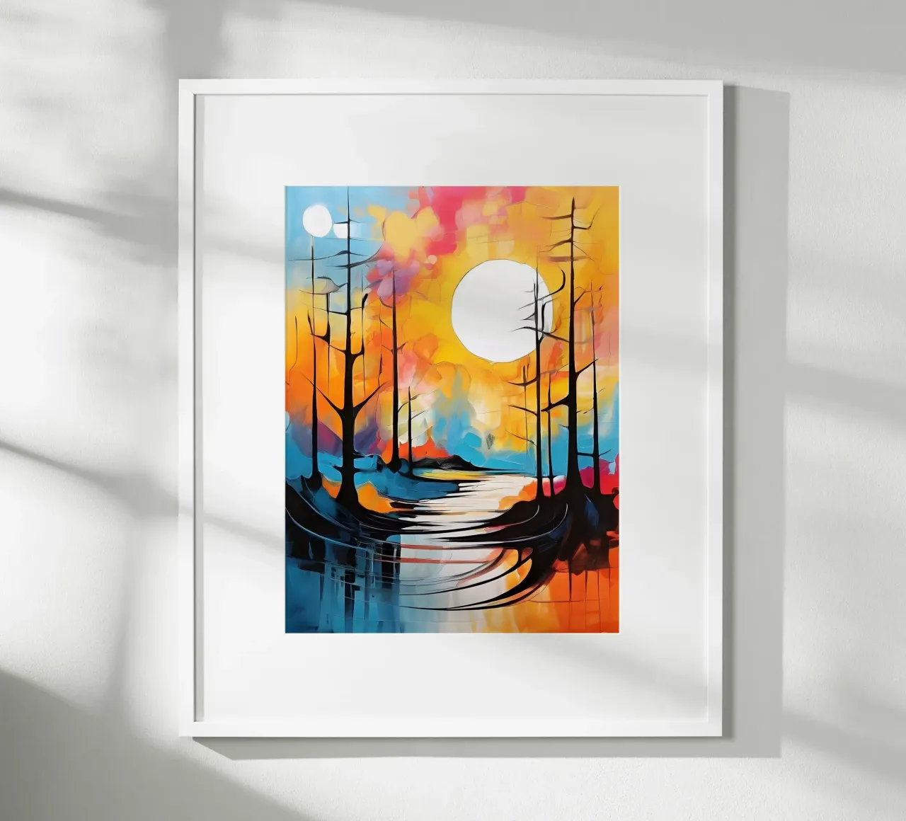 Moonlit Reflections poster by Artistic-shop