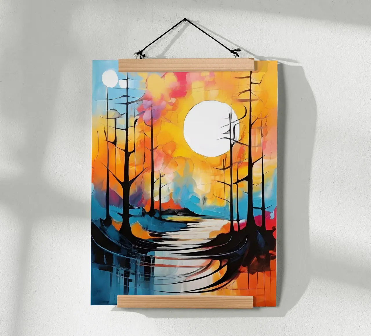 Moonlit Reflections poster by Artistic-shop