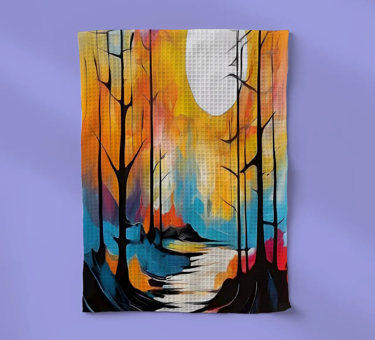 Riflessi di luna canovaccio da cucina da Artistic-shop