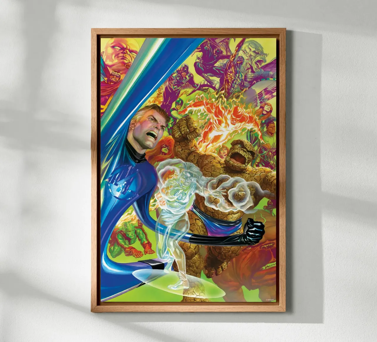 Fantastic 4 Retro – Battle for the Future alluminio dibond da FANTASTIC 4 by JUNIQE