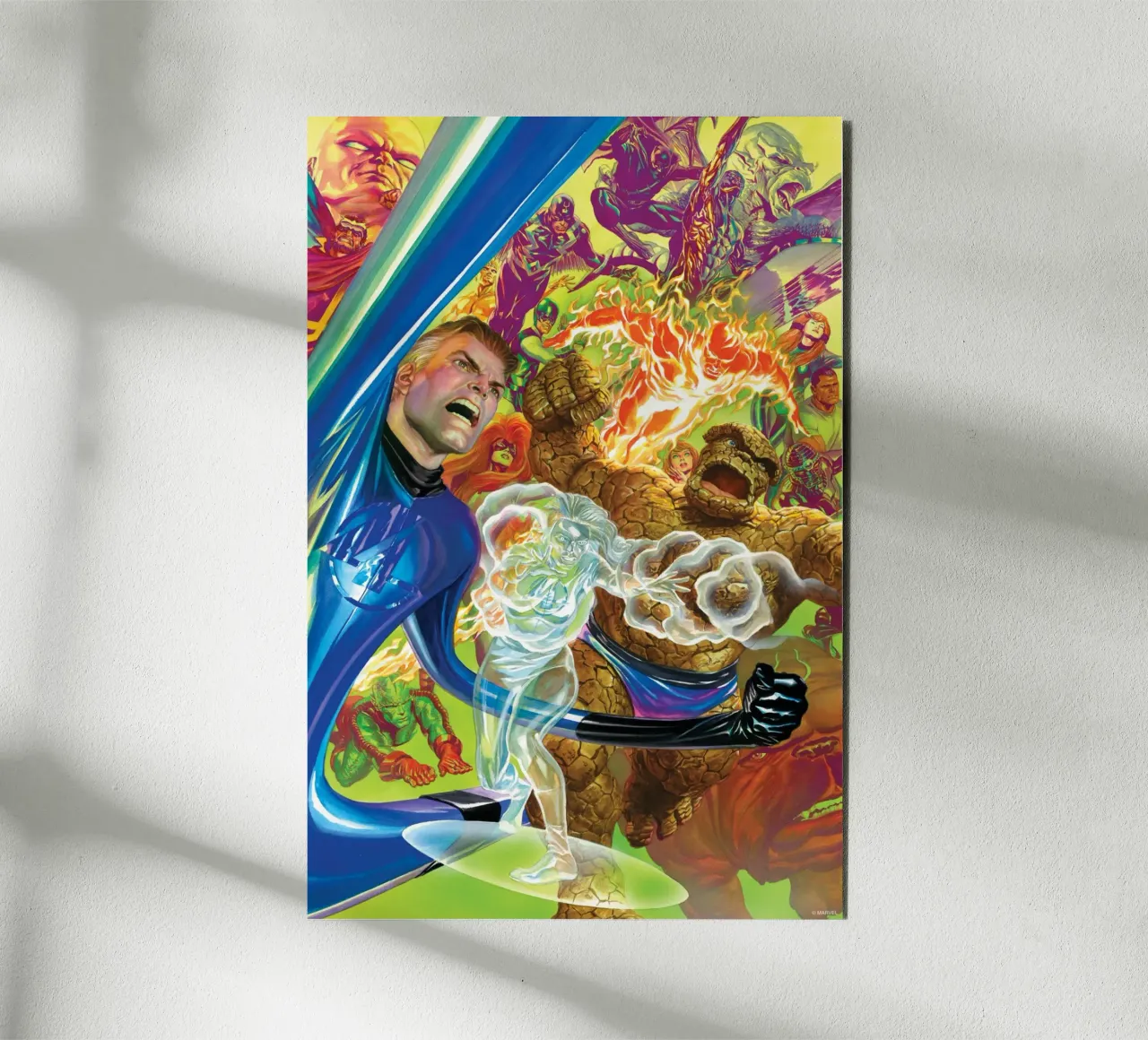 Fantastic 4 Retro – Battle for the Future alluminio dibond da FANTASTIC 4 by JUNIQE