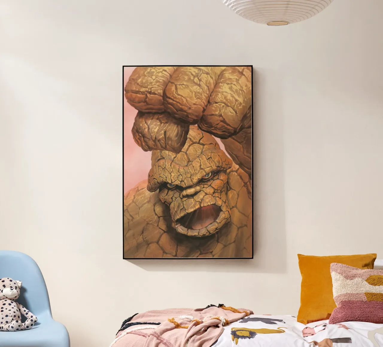 Fantastic 4 Retro – The Power of The Thing plexiglass da FANTASTIC 4 by JUNIQE