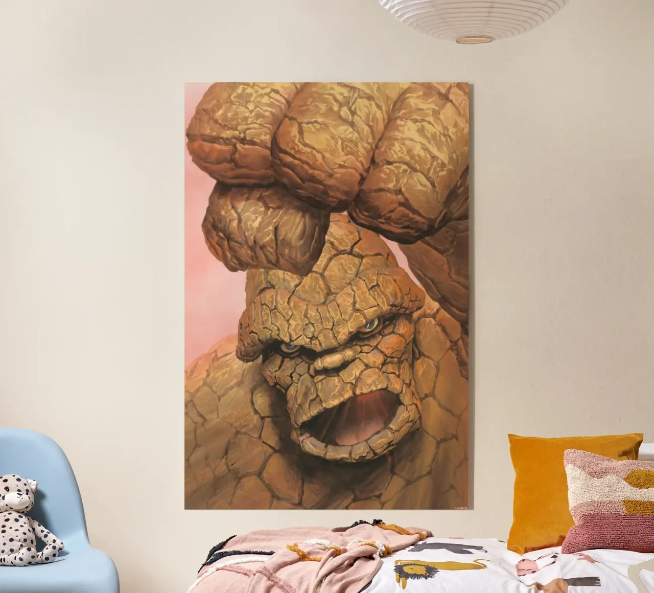 Fantastic 4 Retro – The Power of The Thing plexiglass da FANTASTIC 4 by JUNIQE