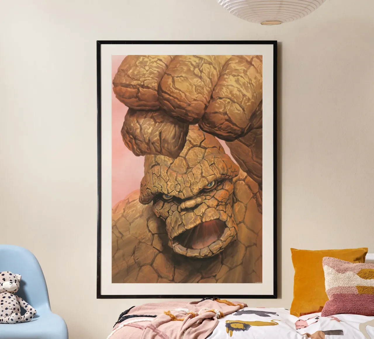 Fantastic 4 Retro – The Power of The Thing carta hahnemühle da FANTASTIC 4 by JUNIQE