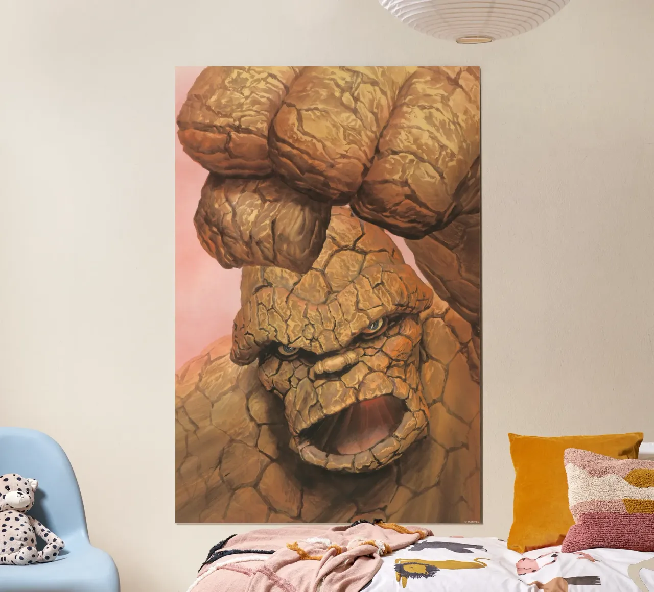 Fantastic 4 Retro – The Power of The Thing carta hahnemühle da FANTASTIC 4 by JUNIQE