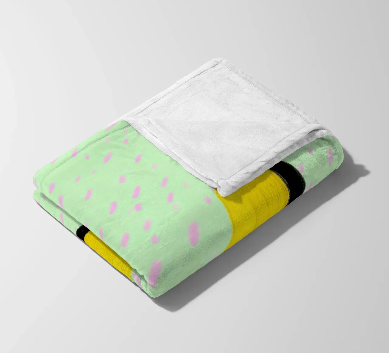 Illustrazione minimalista di una banana coperta in pile da Nikis Art Studio