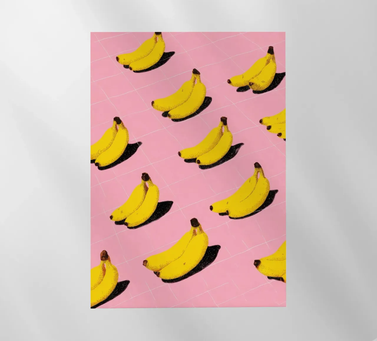 Illustrazione minimalista della banana dopamina pellicola backlit da Nikis Art Studio