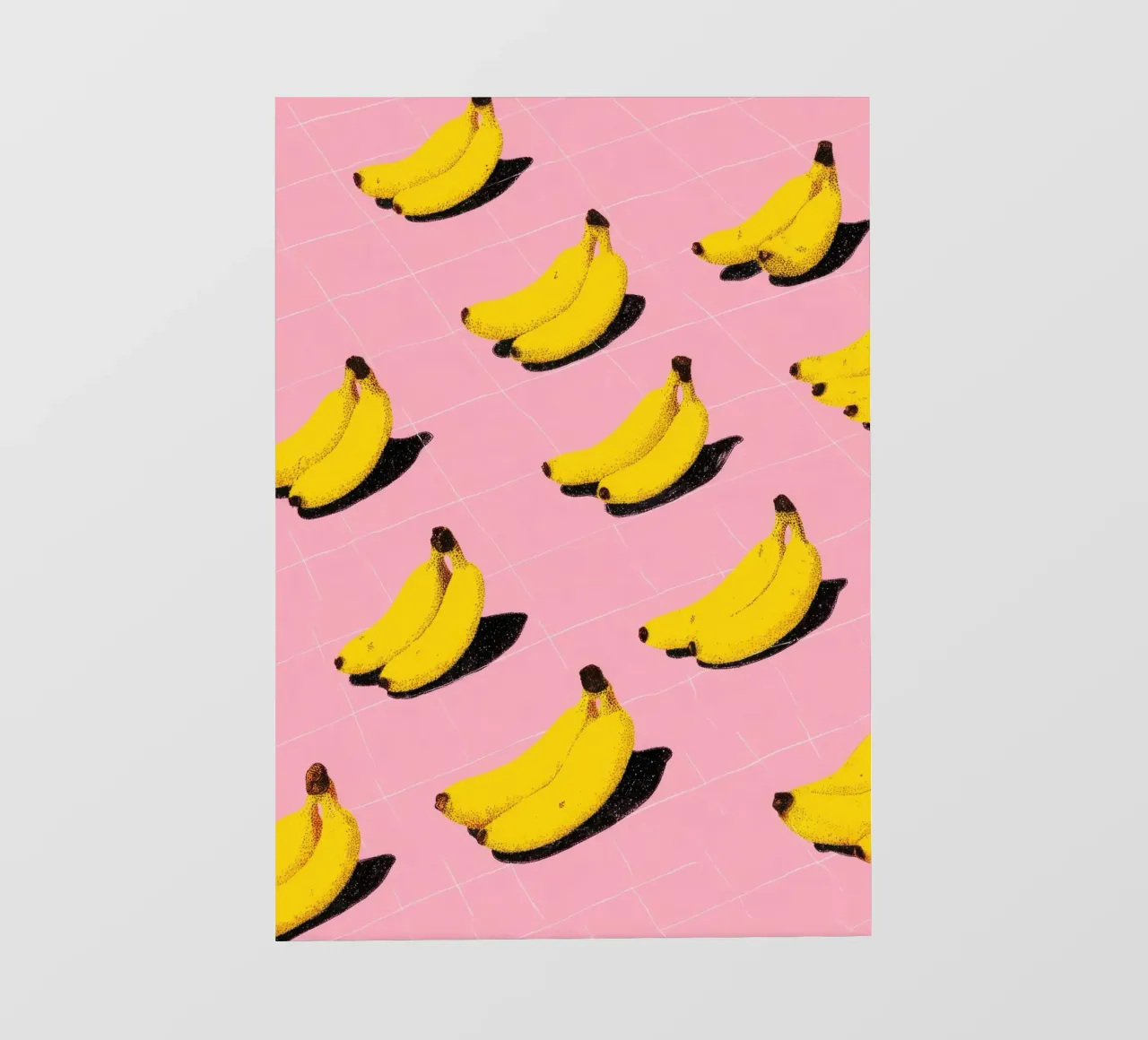 Illustrazione minimalista della banana dopamina pellicola backlit da Nikis Art Studio