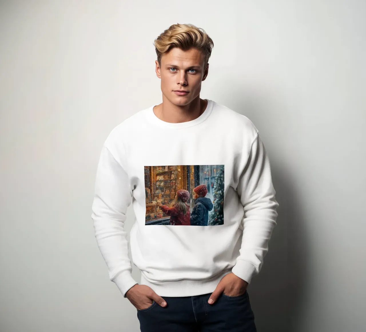 Escaparate infantil de Navidad sudadera de Cozy Vibes