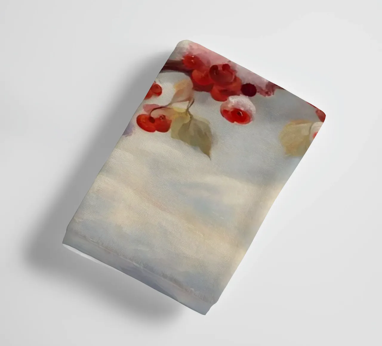 Winter Beerenzweig Art Print Handtuch von Cozy Vibes