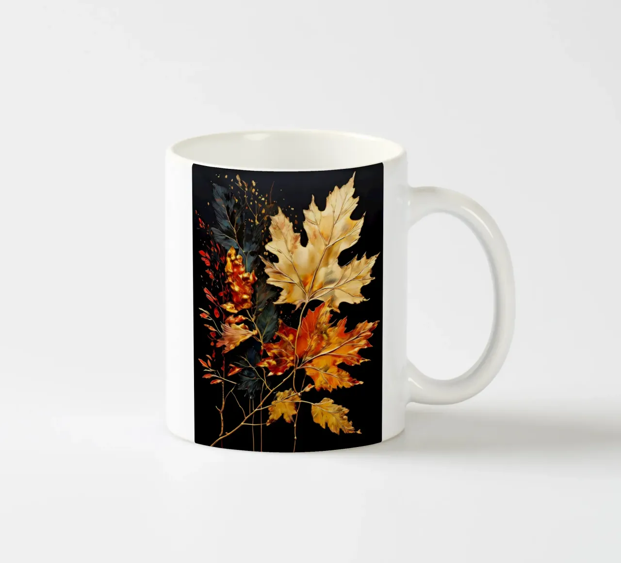 Autumnal Elegance ceramic mug by Artistic-shop