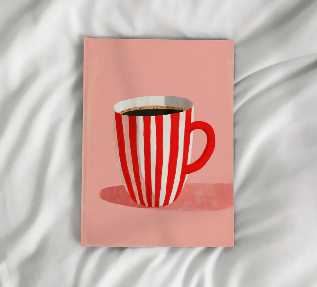 Illustrazione minimalista di una tazza di caffè diario da Nikis Art Studio