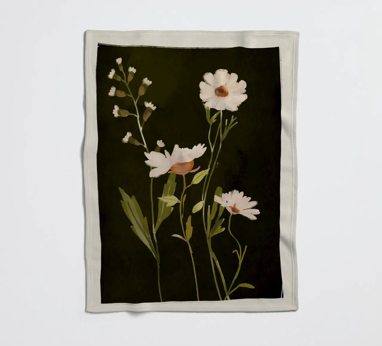 Fiori selvatici coperta in pile da ThingDesign