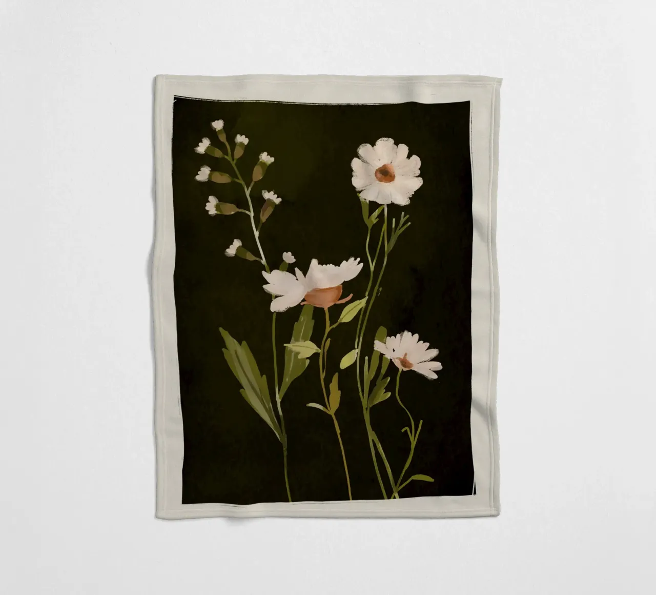 Fiori selvatici coperta in pile da ThingDesign