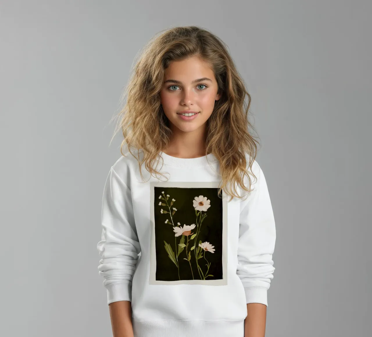 Fiori selvatici felpa bambino da ThingDesign