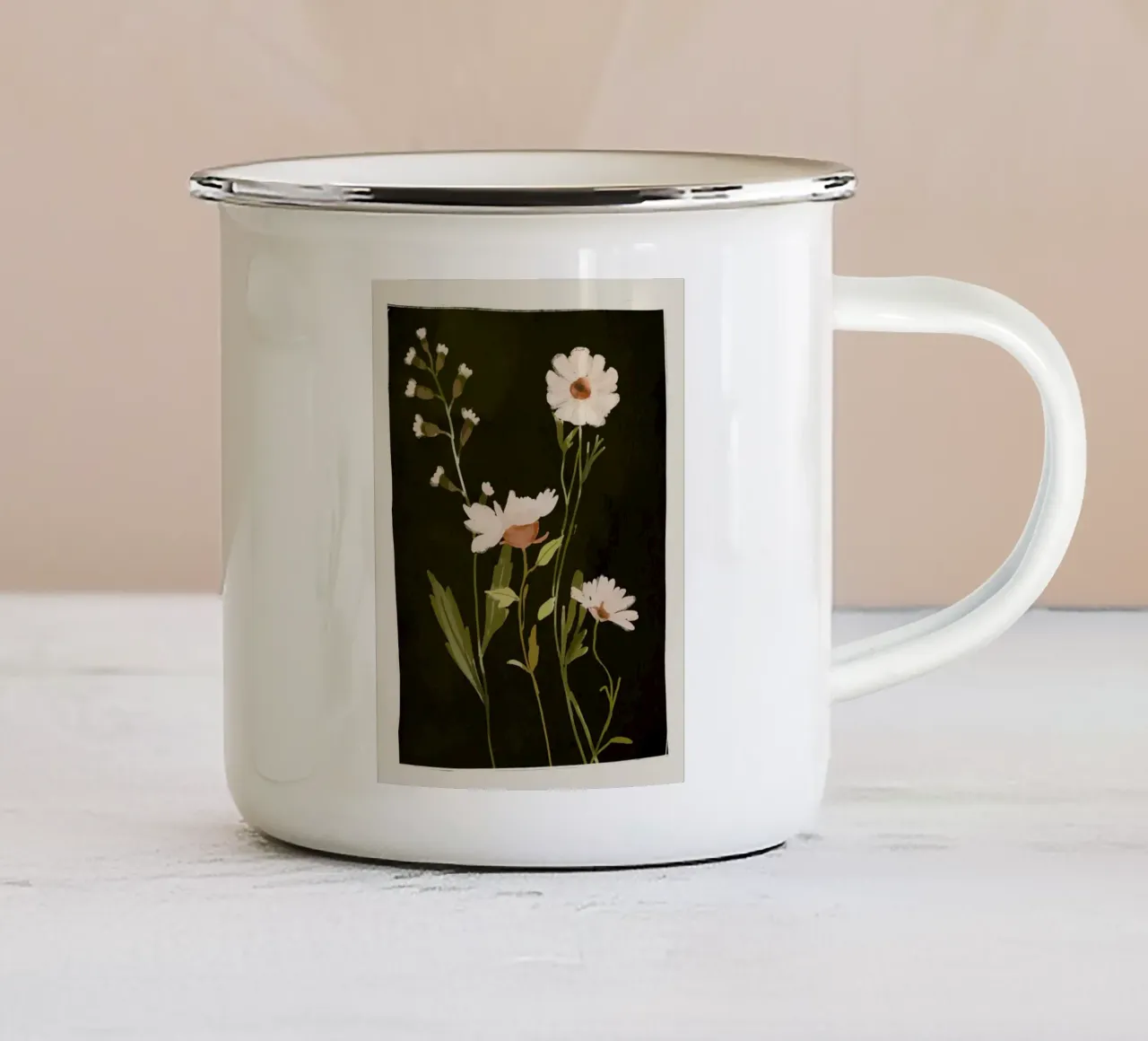 Fiori selvatici tazza in smalto da ThingDesign