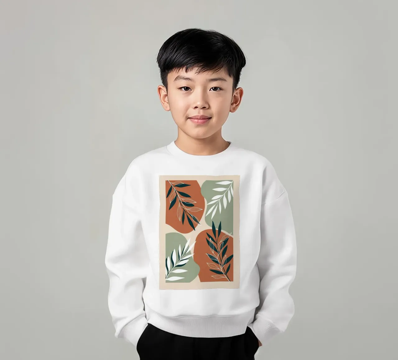 Boho Botanical Art Print sudadera para niño de Artistic-shop