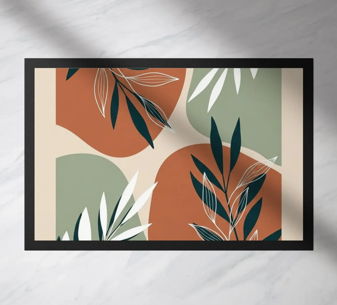 Boho Botanische Kunstdruk deurmat van Artistic-shop
