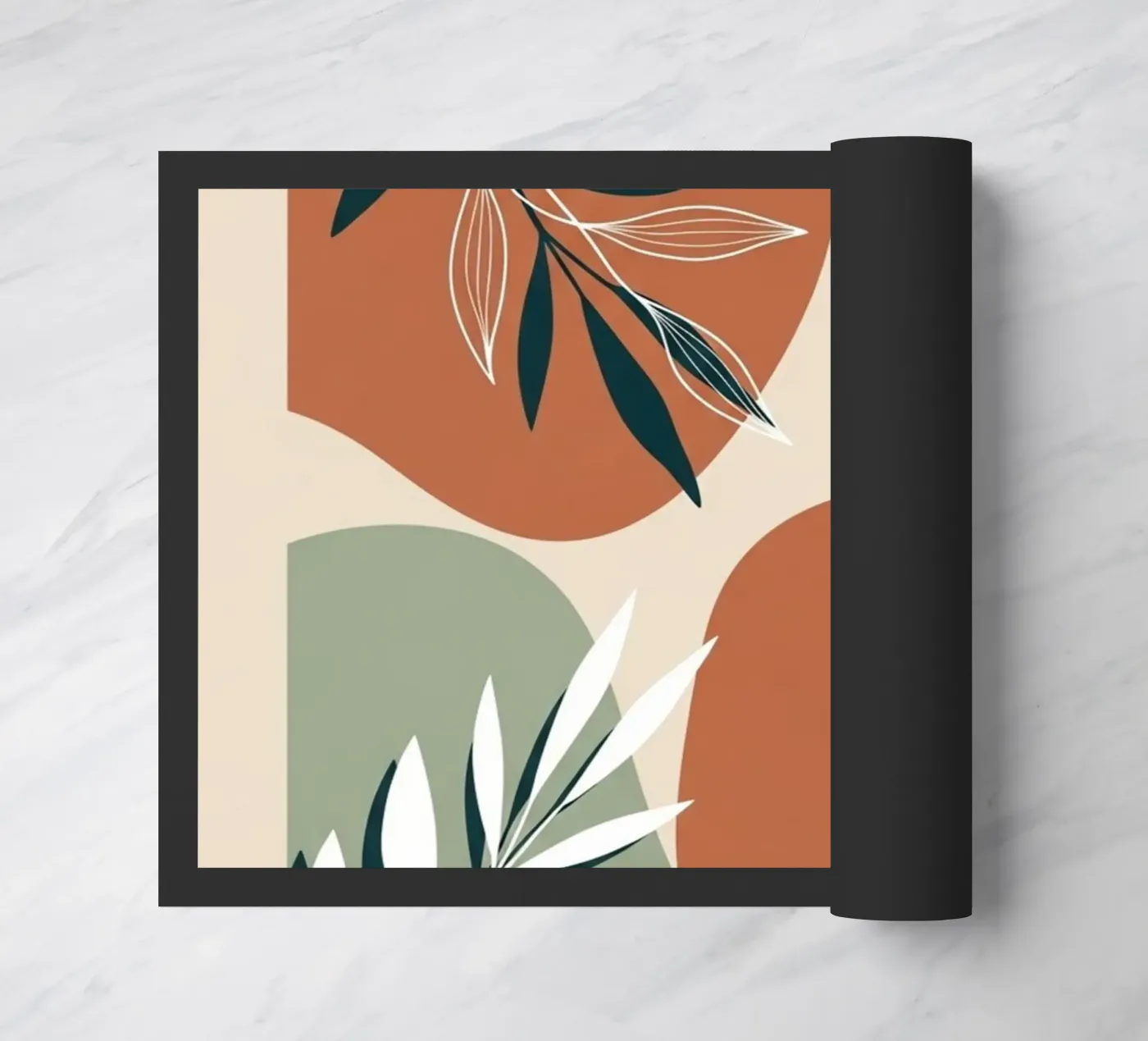 Boho Botanische Kunstdruk deurmat van Artistic-shop