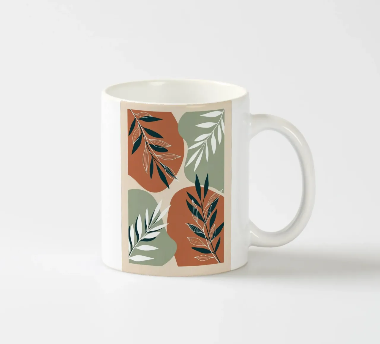 Boho Botanische Kunstdruk keramische mok van Artistic-shop