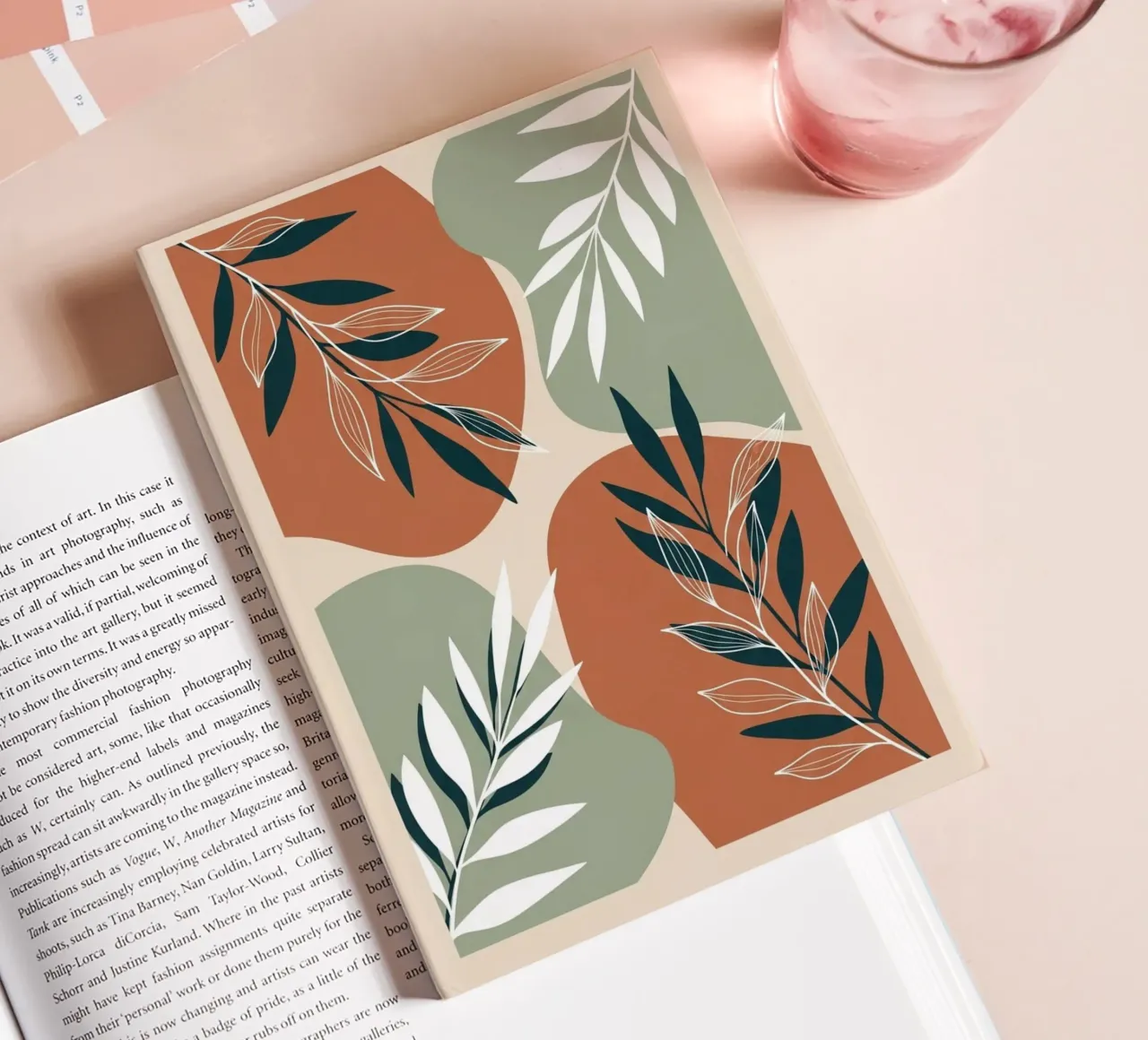 Boho Botanical Art Print notebook by Artistic-shop