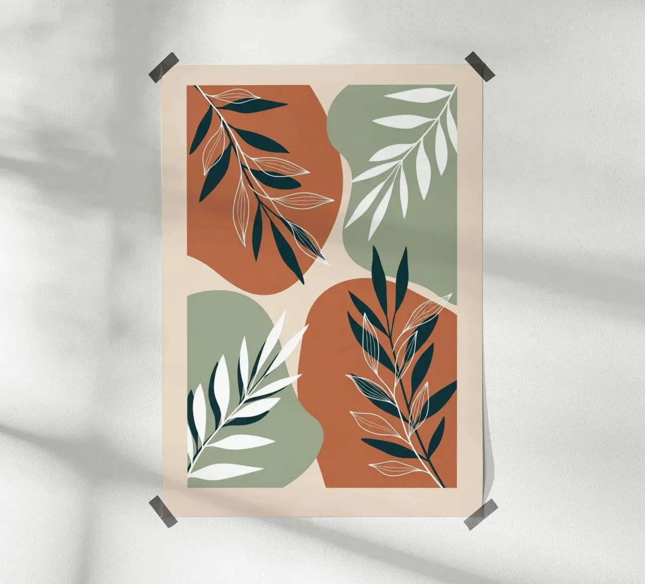 Boho Botanical Art Print hahnemühle de Artistic-shop