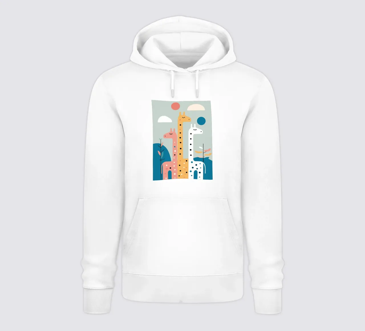 Three Giraffes felpa con cappuccio da Damion Francis