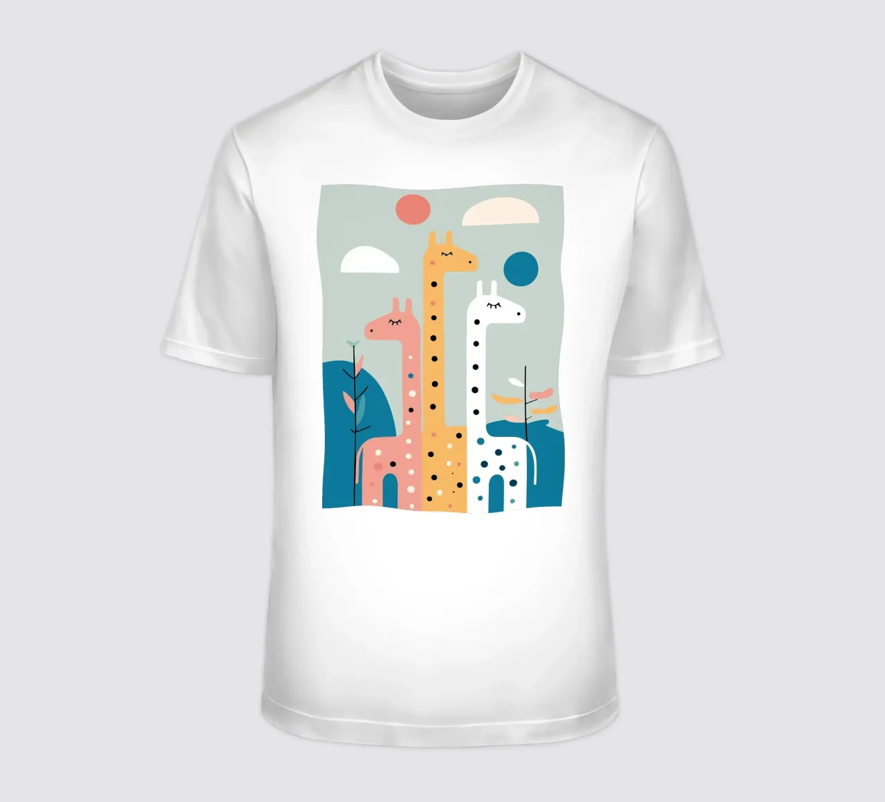 Three Giraffes t-shirt da Damion Francis