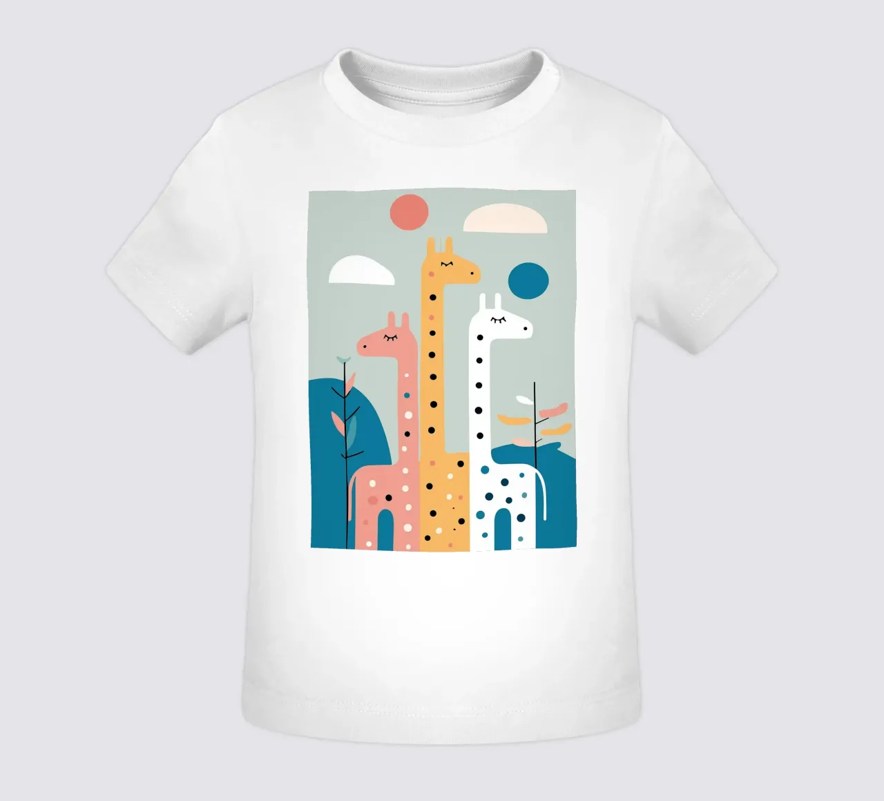 Three Giraffes maglietta neonato da Damion Francis