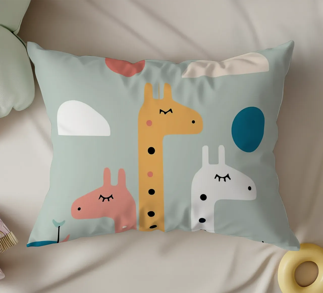Three Giraffes cuscino da Damion Francis