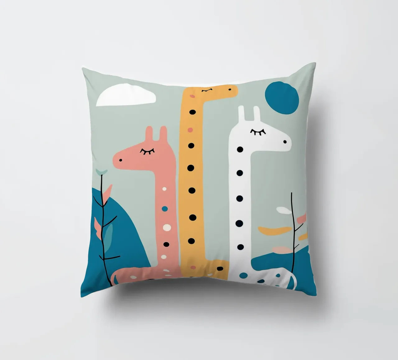 Three Giraffes cuscino da Damion Francis