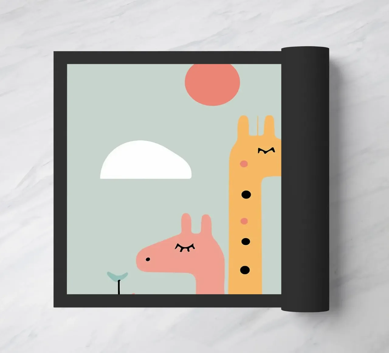 Three Giraffes zerbino da Damion Francis