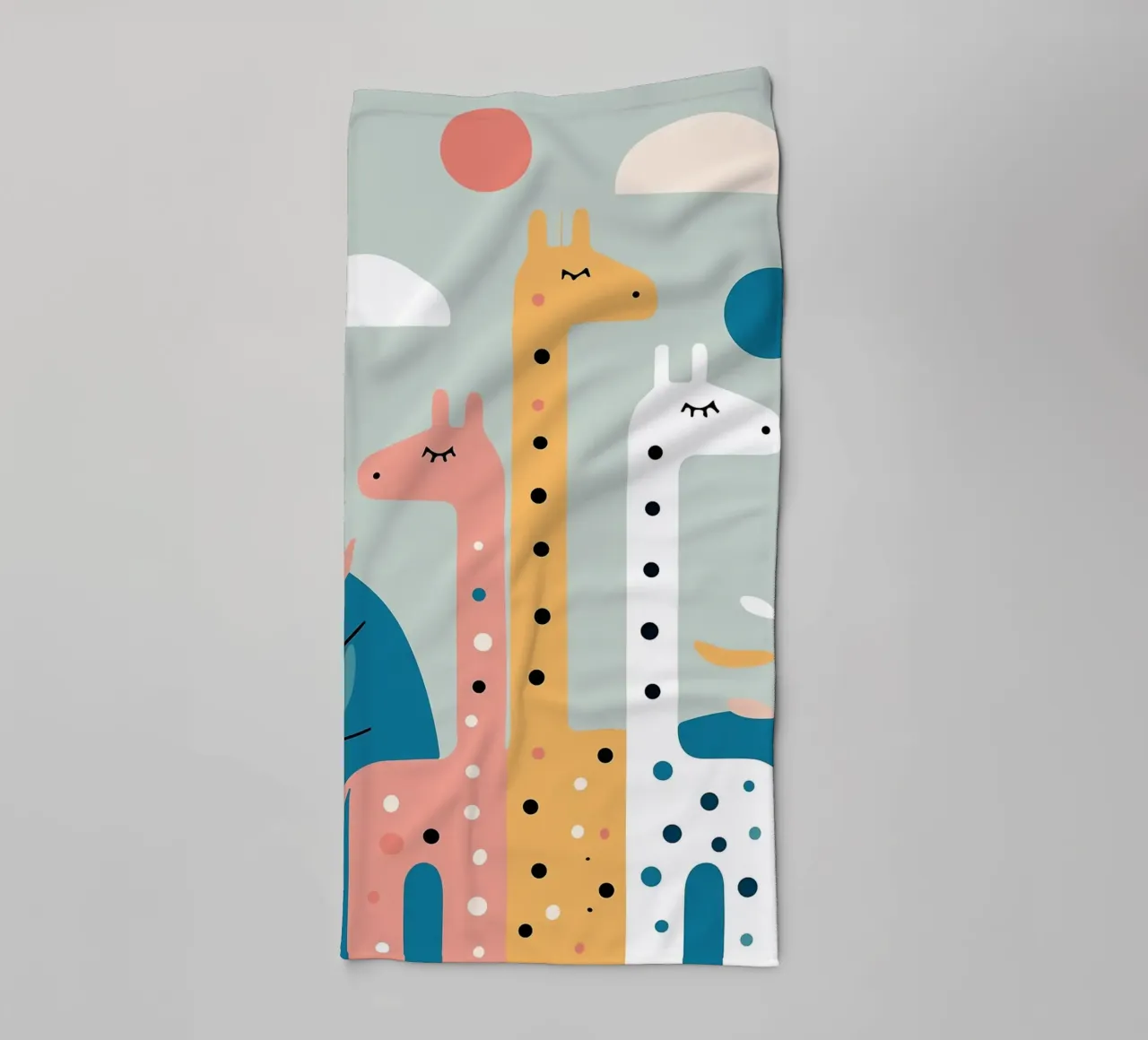 Three Giraffes asciugamano da bagno da Damion Francis