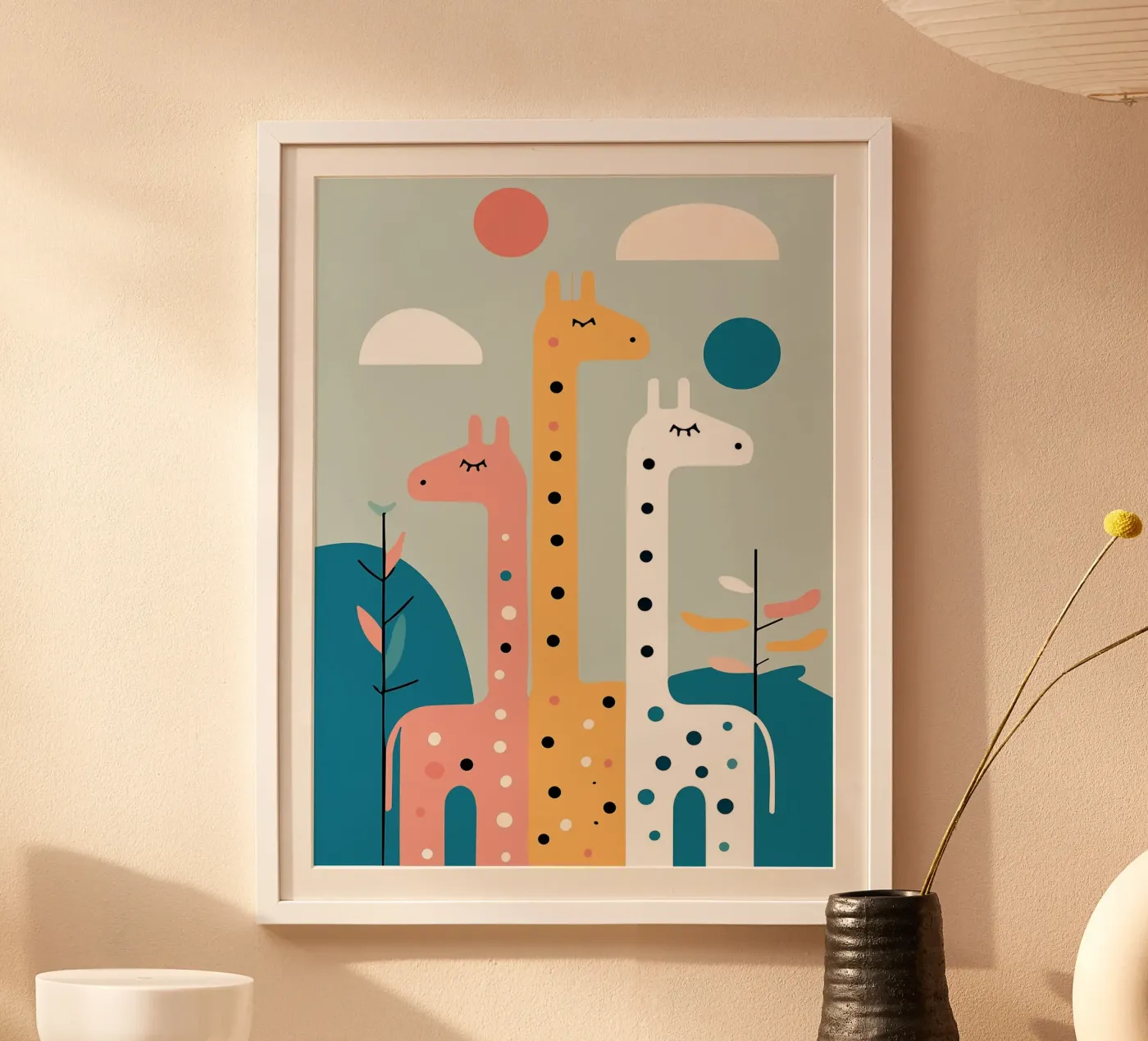 Three Giraffes poster da Damion Francis