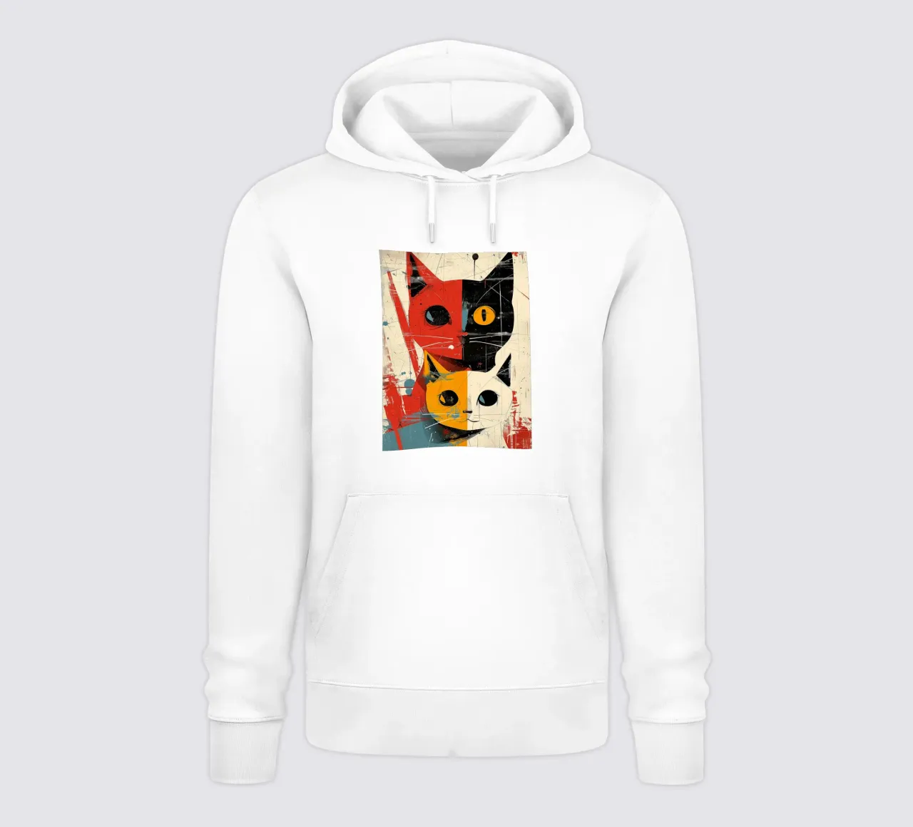 Gatto Vintage Fusion felpa con cappuccio da Damion Francis