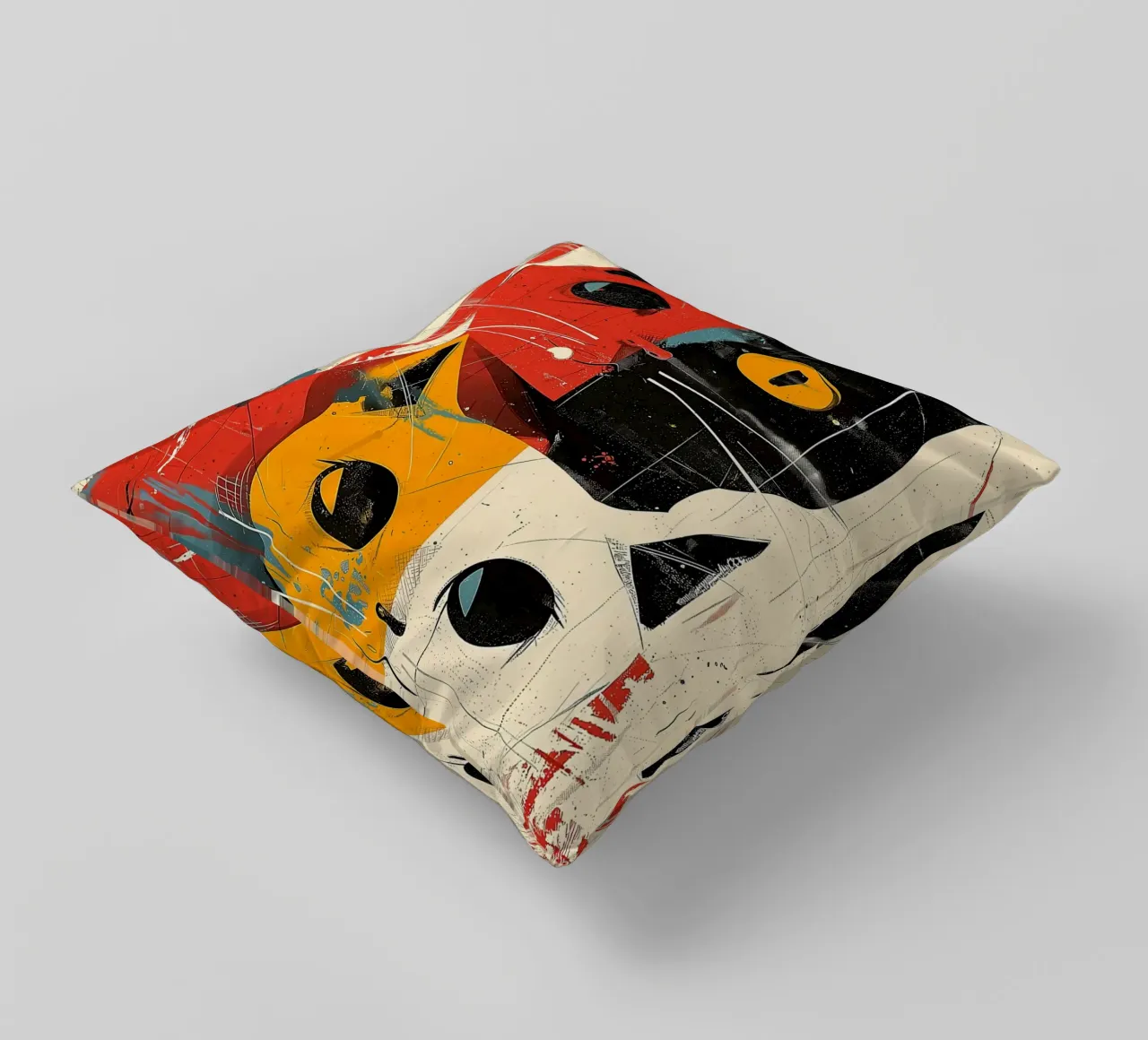 Gatto Vintage Fusion cuscino da Damion Francis
