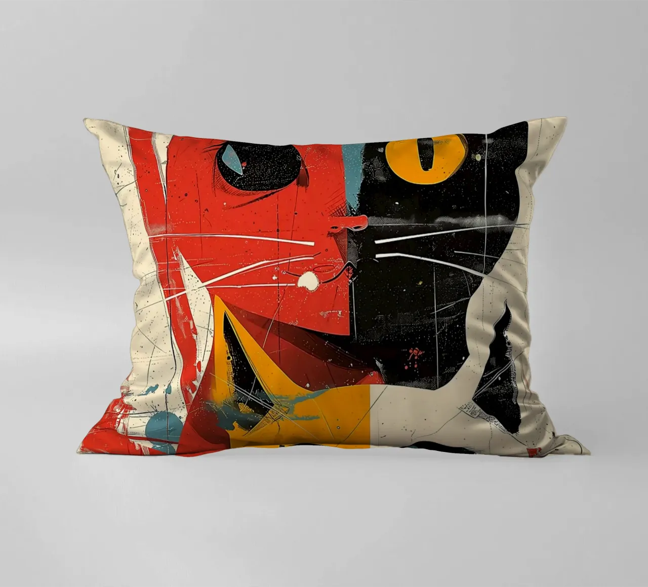 Gatto Vintage Fusion cuscino da Damion Francis