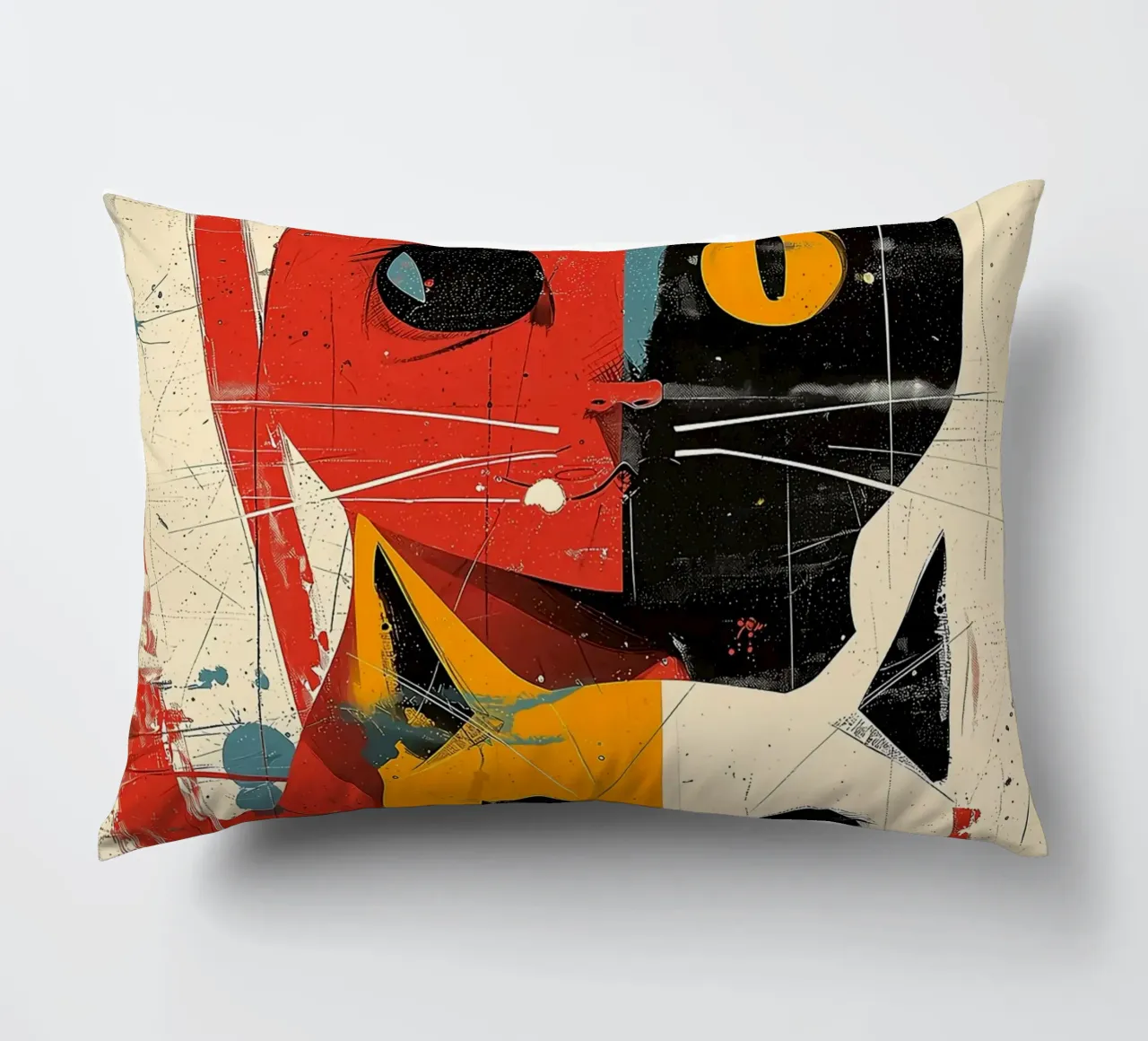 Gatto Vintage Fusion cuscino da Damion Francis