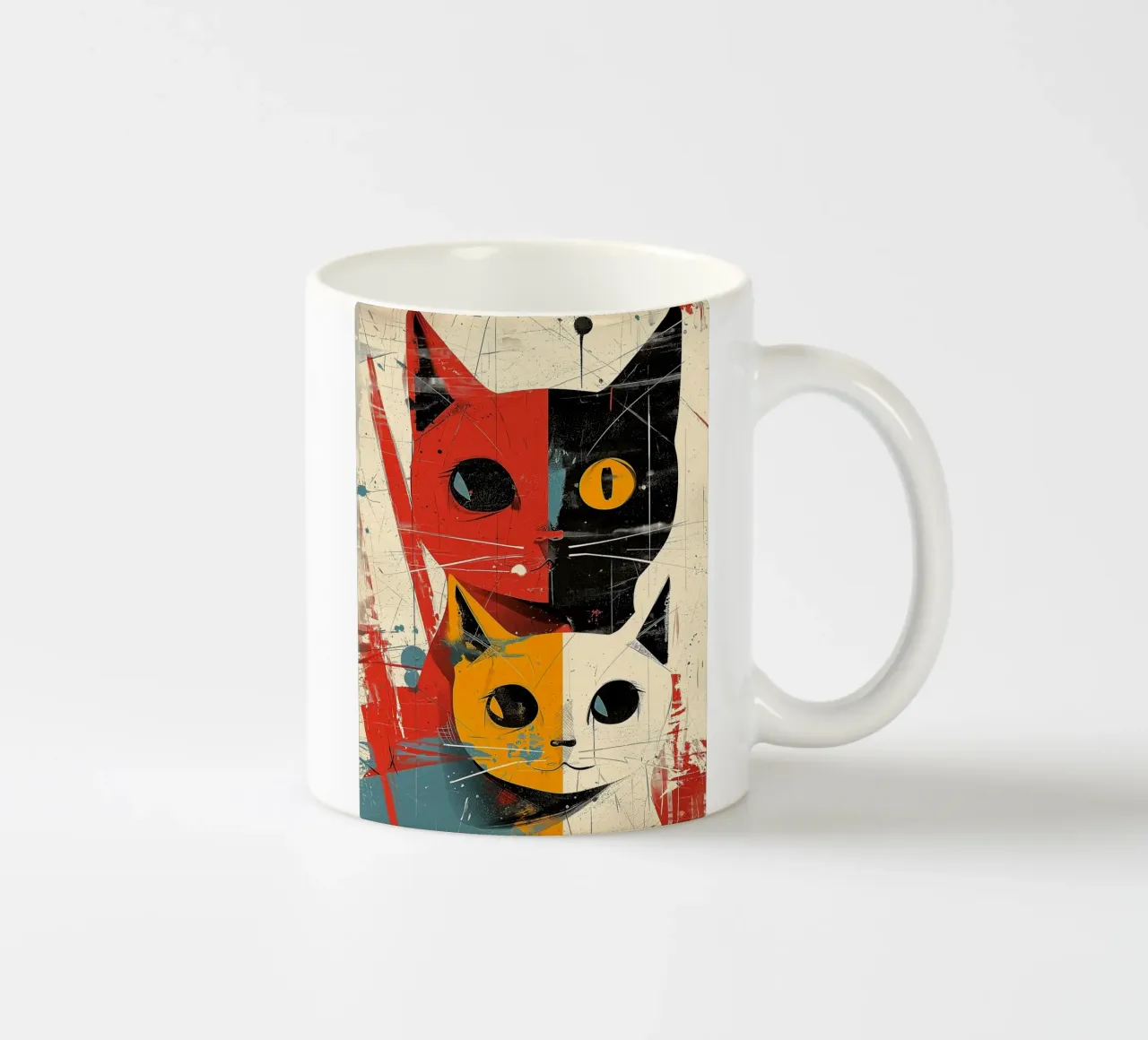 Gatto Vintage Fusion tazza in ceramica da Damion Francis