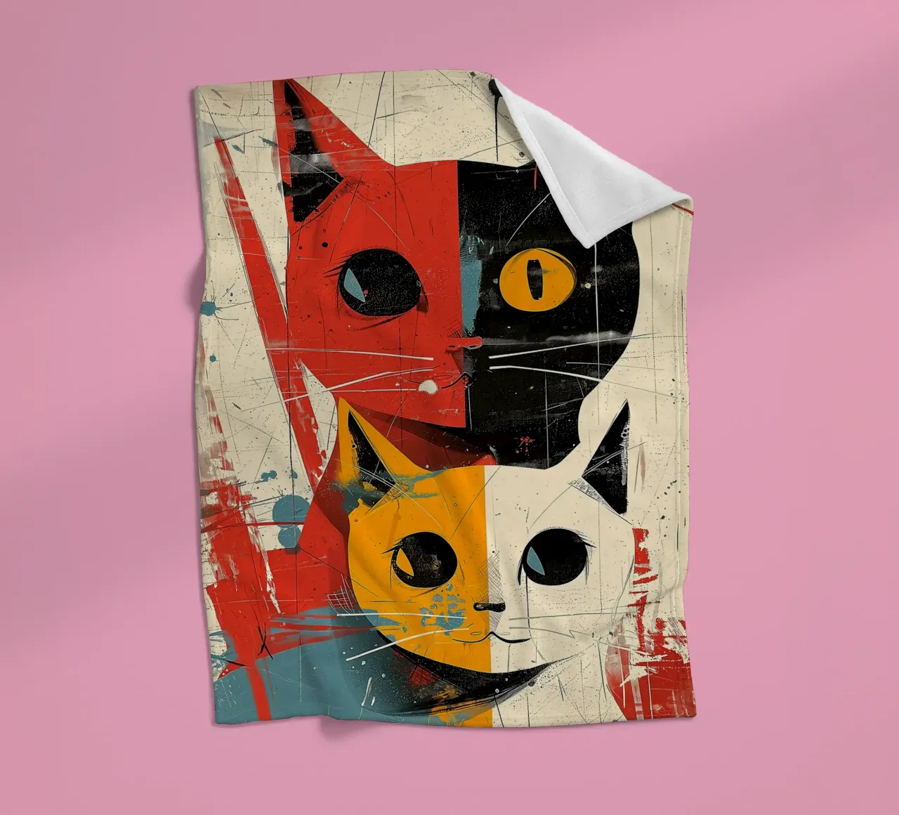 Gatto Vintage Fusion coperta in pile da Damion Francis