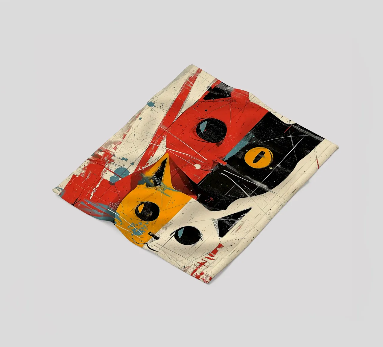 Gatto Vintage Fusion coperta in pile da Damion Francis