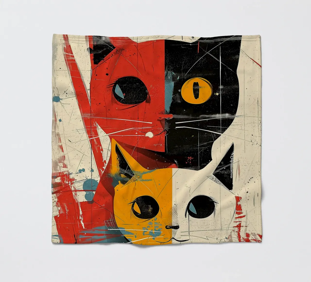 Gatto Vintage Fusion coperta in pile da Damion Francis
