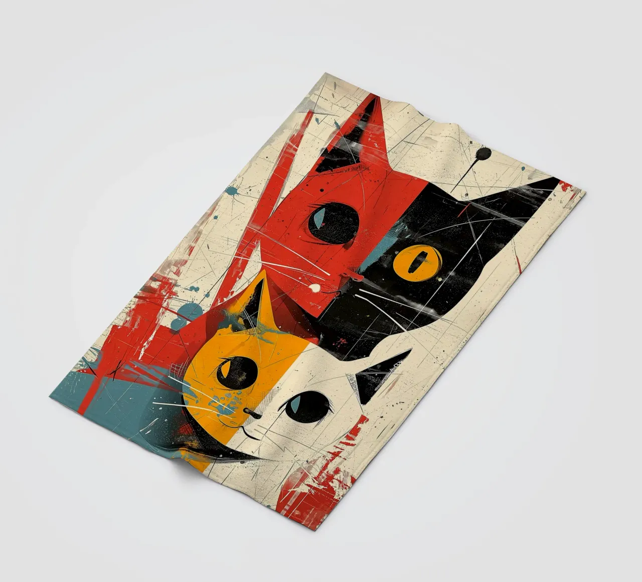 Gatto Vintage Fusion coperta in pile da Damion Francis
