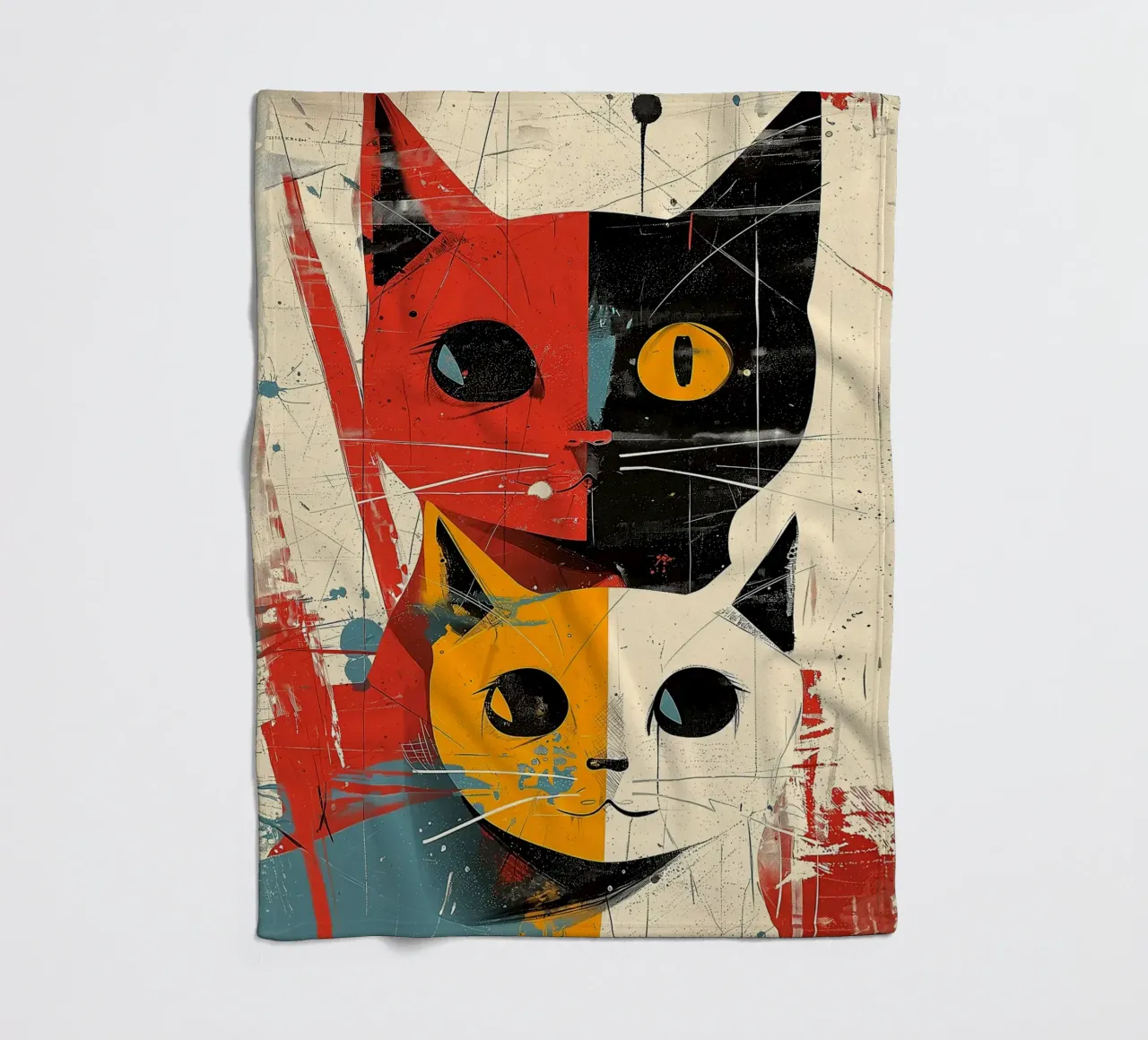 Gatto Vintage Fusion coperta in pile da Damion Francis