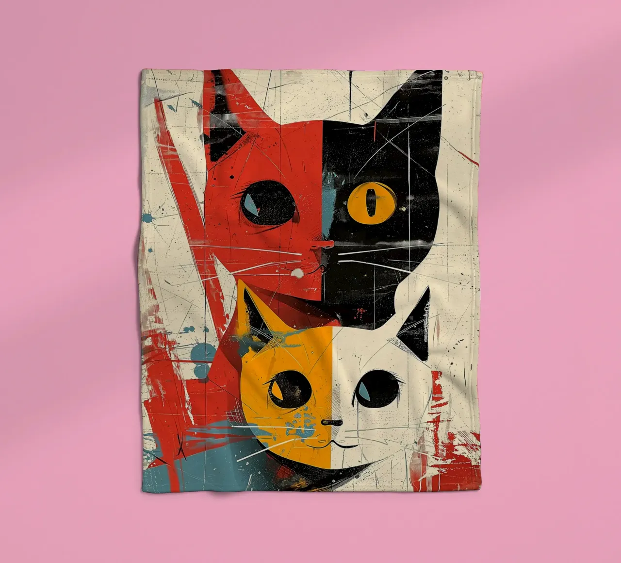 Gatto Vintage Fusion coperta in pile da Damion Francis