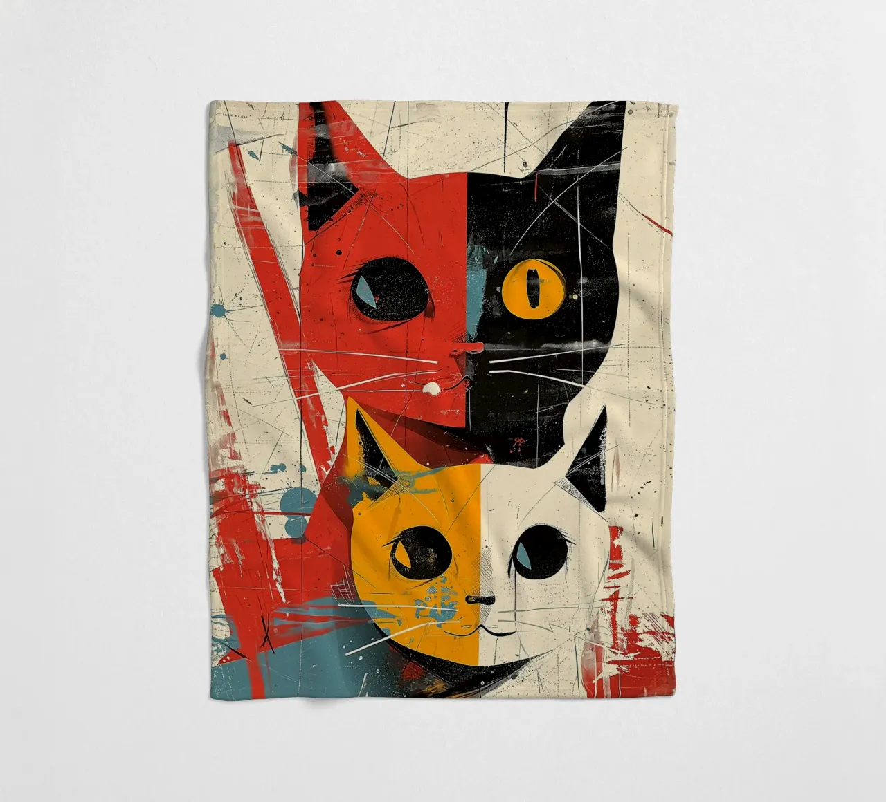 Gatto Vintage Fusion coperta in pile da Damion Francis