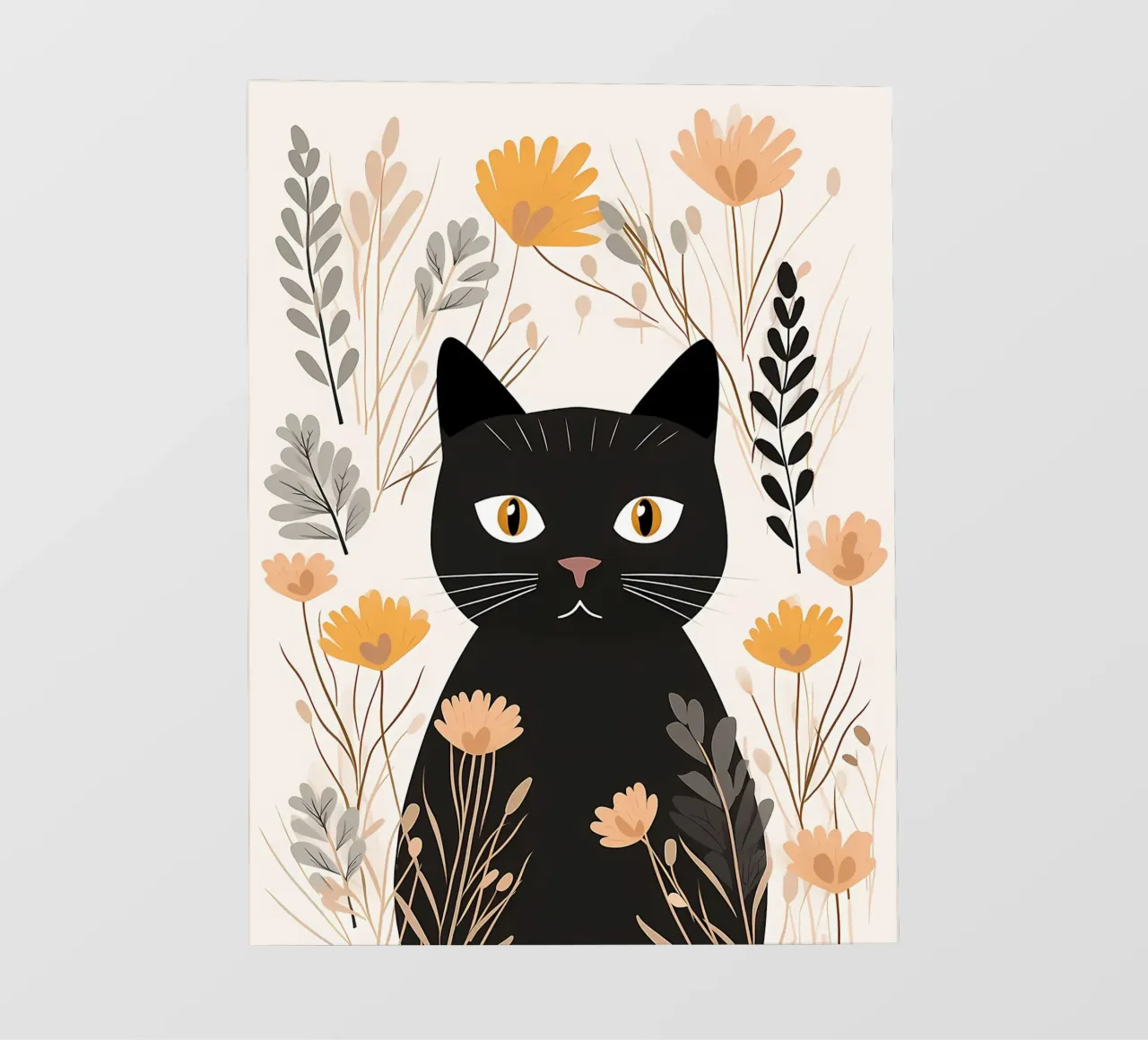 Fiori di gatti stravaganti telo in pvc da Damion Francis