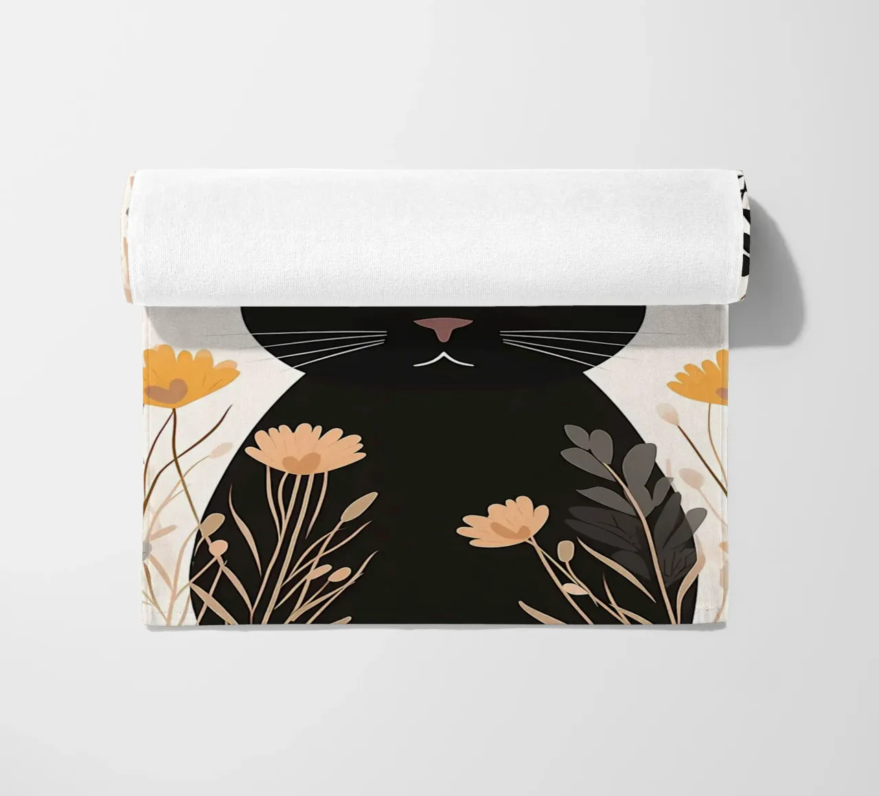 Fiori di gatti stravaganti telo mare da Damion Francis